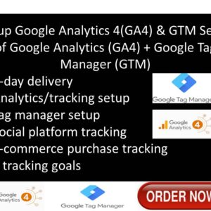 setup GA4 and Google Tag Manager with conversion tracking