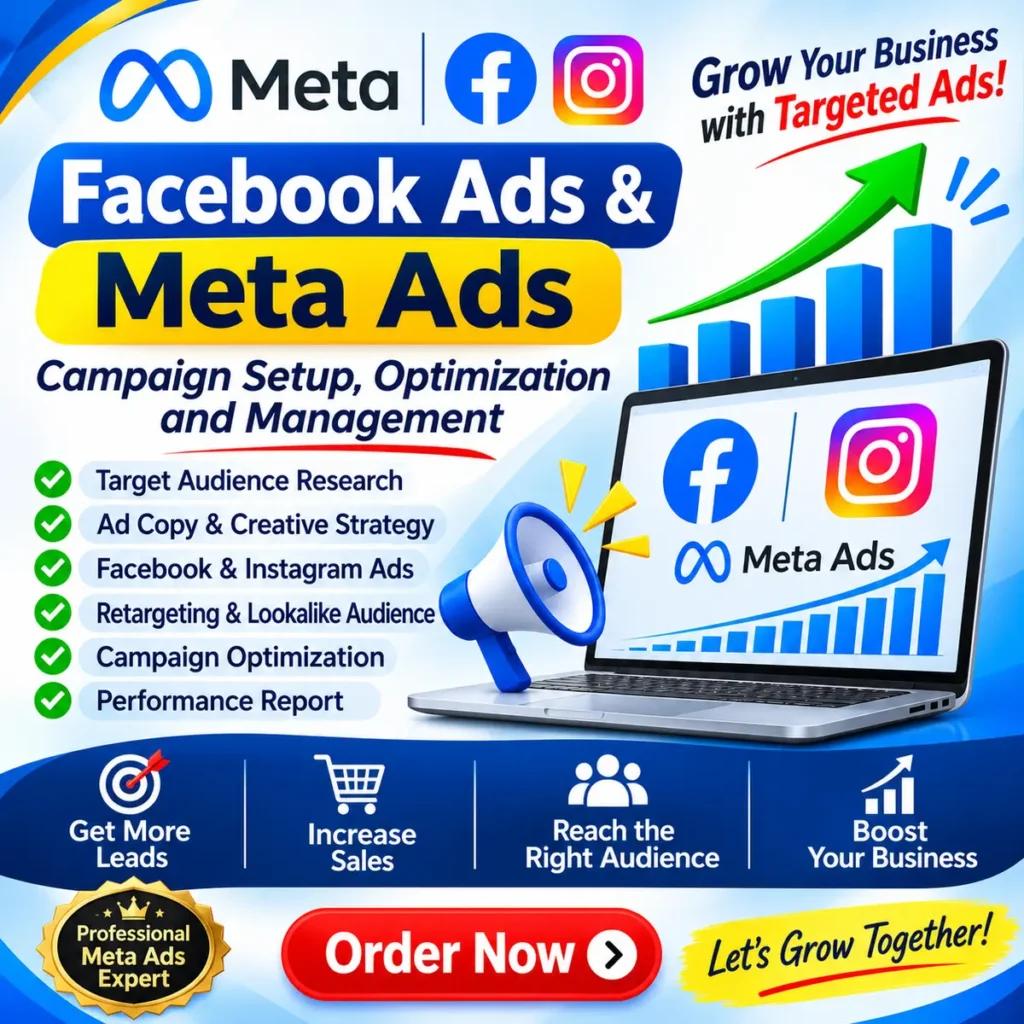 Facebook Ads & Meta Ads Campaign Setup, Optimization and Management